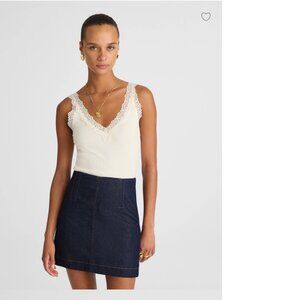 NWT Madewell Denim Mini Skirt, sz 26